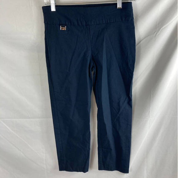 Alfani Tummy-Control Pull-On Skinny Pants Modern Navy 4 - Picture 2 of 4